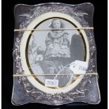 Silver plate decorative picture frame
