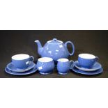 Moorcroft powder blue tea for two