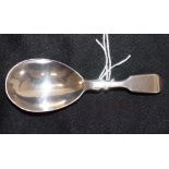 Victorian sterling silver caddy spoon