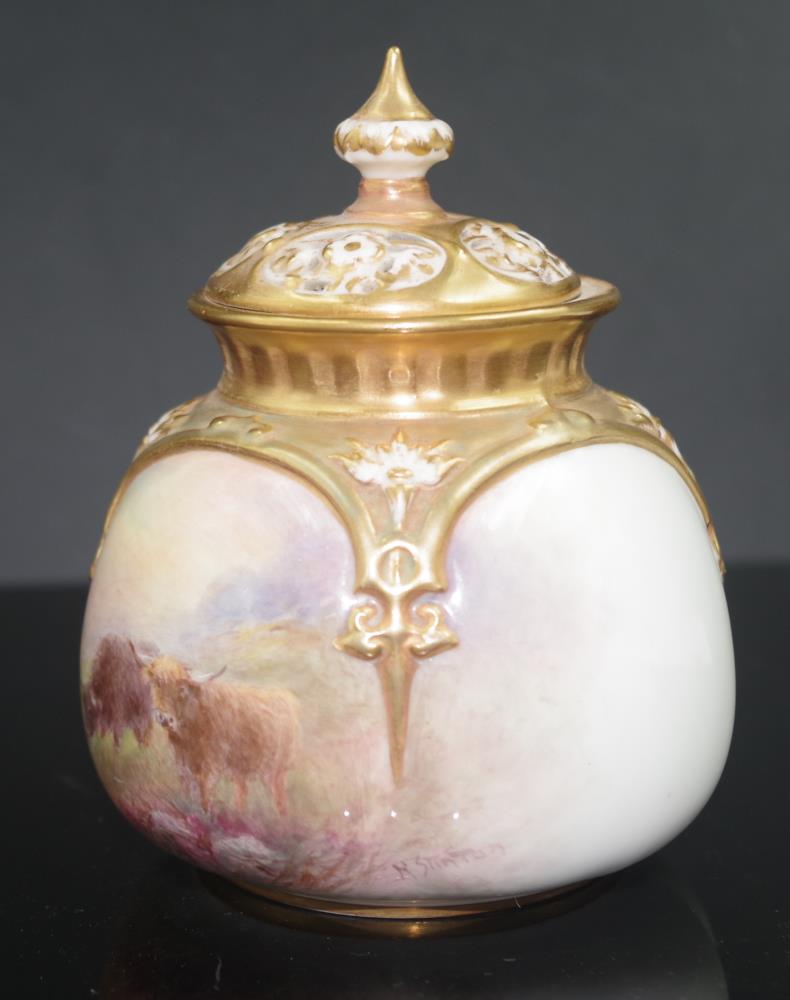 Royal Worcester Harry Stinton pot pouri - Image 3 of 7