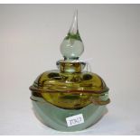 Australian Ian Johnstone art glass perfume bottle