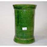 Bosley pottery (SA) cylindrical green vase