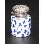 Early blue & white porcelain perfume bottle