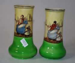 Pair Royal Doulton Harlem vases