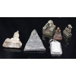 Group of six various Oriental amulets & seals