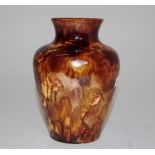 H McHugh (TAS) drip glase vase