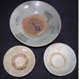 Three various antique Chinese ceramic bowls