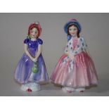 Two small Royal Doulton lady figurines