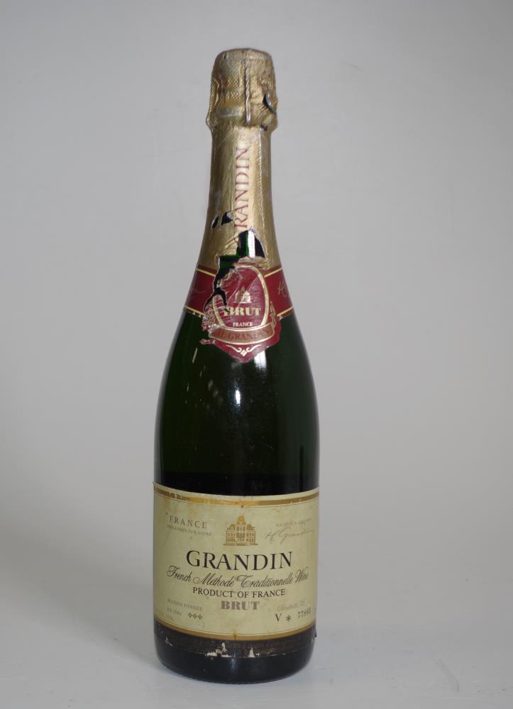 Early bottle Grandin France brut champagne