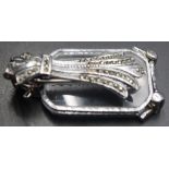 Art Deco Marcasite Dress Clip Lorgnette