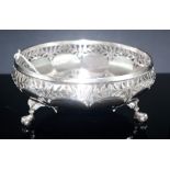 Sterling silver pierced fruit bowl