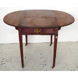 19th C Georgian style mahogany Pembroke table