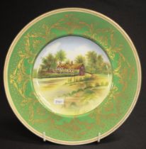 Good Shelley 'Ann Hathaway Cottage' signed plate