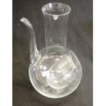 Orrefors glass jug with ice holder