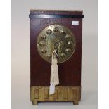 Art Nouveau timber Lenzkirch mantel clock
