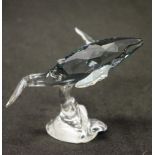 Swarovski crystal SCS young whale figurine