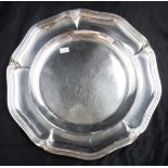 Large Norwegian silver salver