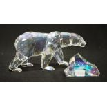 Swarovski crystal SCU siku polar bear figurine