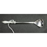 Australian sterling silver gum leaf handle spoon