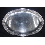 Norwegian silver oval butler's tray