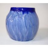 Good Melrose Ware deep blue gum leaf vase