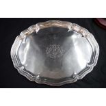 Norwegian silver serving dish