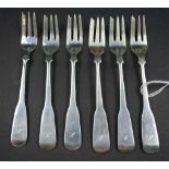 Silver (950) cake forks