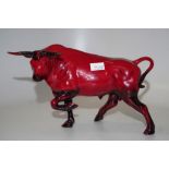 Royal Doulton flambe Ox figurine