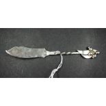 Australian silver decorated butter knife