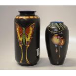 Two Art Nouveau Crown Ducal vases