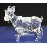 Swarovski crystal goat figurine