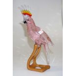 Swarovski red Cockatoo figurine