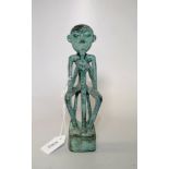 East African bronzed ancestral figure