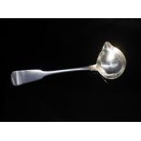 Rare Irish George IV sterling silver toddy ladle,