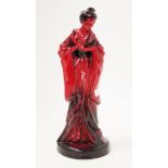 Royal Doulton flambe Geisha figurine