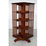 Antique 4 tier revolving bookcase