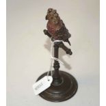 Austrian cold painted bronze parrot figure