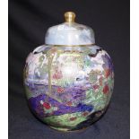 Vintage handpainted Wilton Ware ginger jar