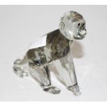 Swarovski crystal SCS gorilla cub figurine