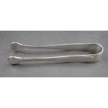 Pair of Christofle silver plate sugar tongs