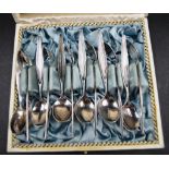 Boxed set 12 Swedish coffee spoons