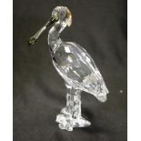 Swarovski feathered beauties spoonbill figurine