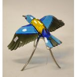 Swarovski blue jays bird figurine