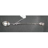 German Hildesheim Rose silver cocktail spoon