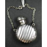 Sterling silver perfume bottle on a chain