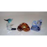 Three Swarovski Lovlots animal figurines