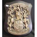 Mackintosh Clan cast brass coat of arms