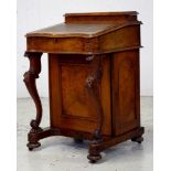 Victorian walnut Davenport desk
