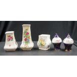 Five various Royal Doulton small vases