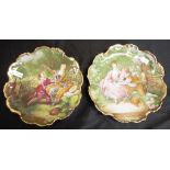 Two Limoges cabinet plates
